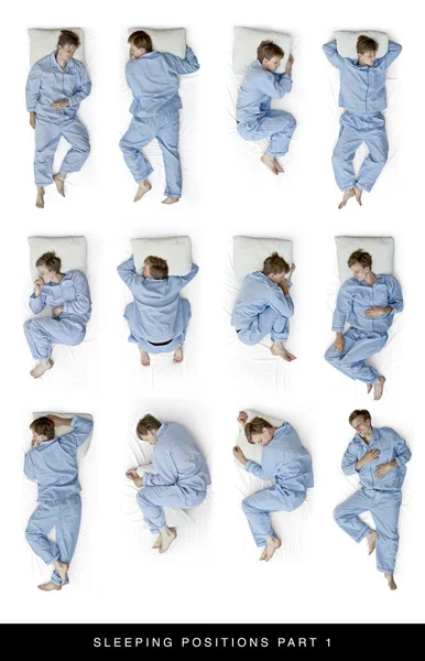 Sleeping positions part 1 — Stock Photo, Image