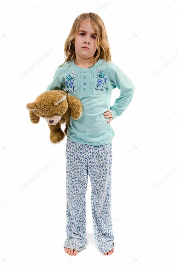teddy bear in pajamas