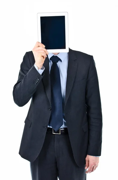 Businessman with iPad — Stock Photo, Image