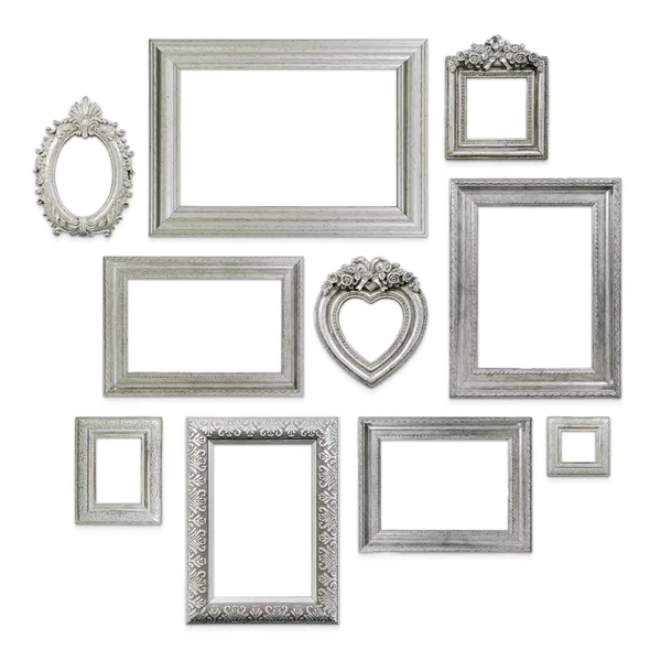 Set of empty family or portrait frames — Stock Photo, Image