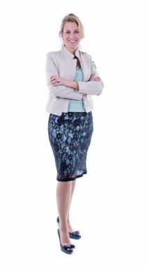 casual genç bir kadın ayakta