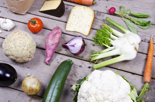 Organic healthy food compilation — Stock Photo, Image
