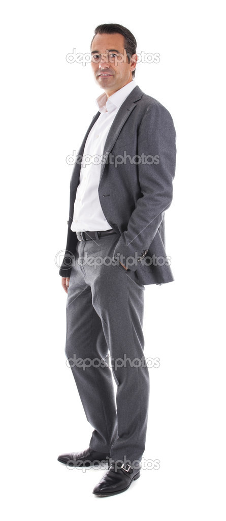 Isolated businessman in suit