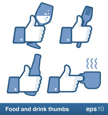 Like thumb for restaurant or bar