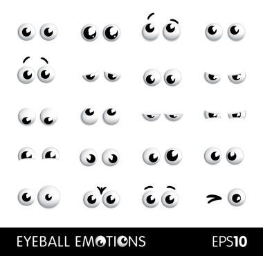 komik karikatür eyes vektör