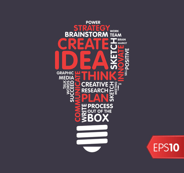 Idea and innovate concept