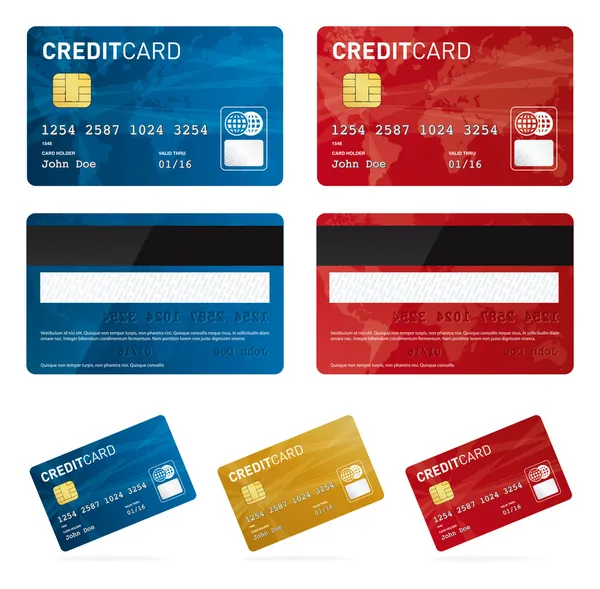 Credit card vector images — Stock Vector