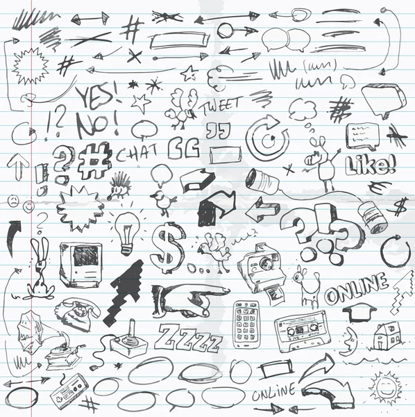 Doodles. — Vetor de Stock