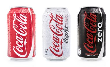 Coca cola soda cans clipart