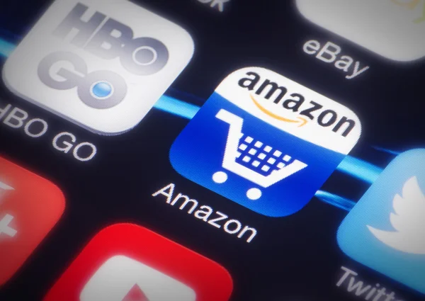 Amazon app ikona — Zdjęcie stockowe