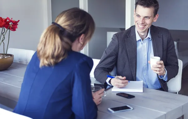 Vorstellungsgespräch oder Besprechung — Stockfoto