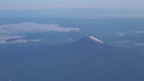 Letecký Pohled Japonské Jižní Alpy Slunečném Dni Modré Obloze Mezi — Stock video