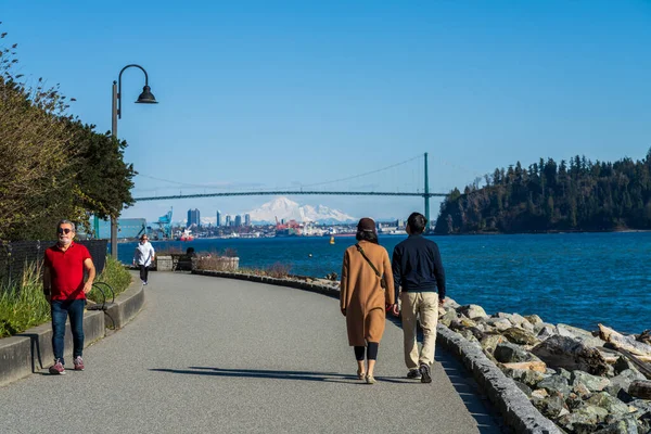 West Vancouver Canadá Abril 2021 Gente Caminando Por West Vancouver — Foto de Stock