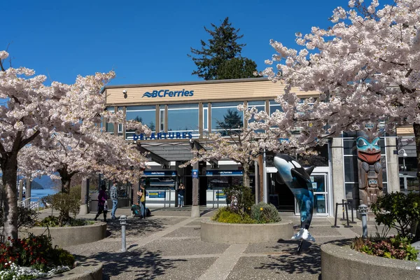 West Vancouver Canada April 2021 Ferries Horseshoe Bay Ferry Terminal — Stock Photo, Image