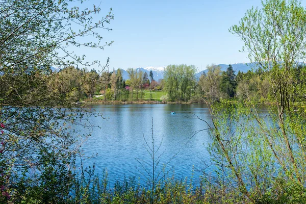 Deer Lake Park Lakeshore Beautiful Landscape Burnaby British Columbia Canada — Stock Photo, Image