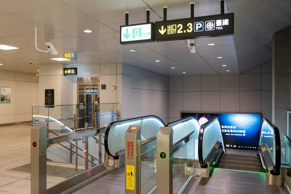 Taichung City Taiwan July 2022 Taichung Mrt Metro System Green — Stock Photo, Image