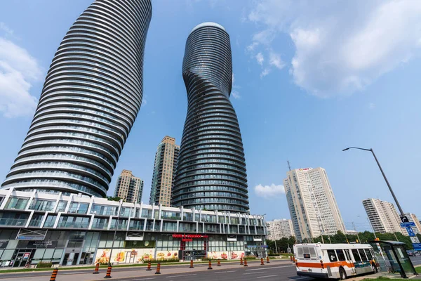 Mississauga Ontario Canada July 2021 City Mississauga Centre Downtown Bus — Stock Photo, Image