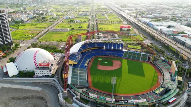 Taichung City Taiwan Aug 2022 Taichung Intercontinental Baseball Stadium Baseball — Vídeos de Stock