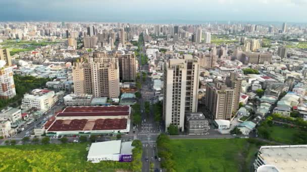 Taichung City Taiwan Aug 2022 Taichung City Beitun District Skyline — Stok video