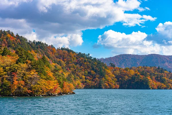 Güzel Sonbahar Yeşillik Manzara Manzaralar Sonbahar Muhteşem Renklerle Doludur Towada — Stok fotoğraf