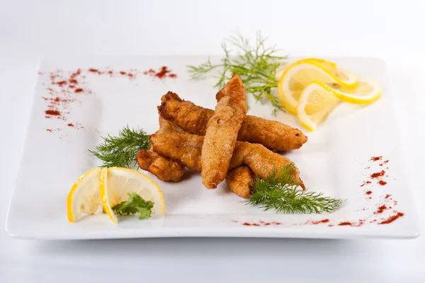 Gebratener Fisch — Stockfoto