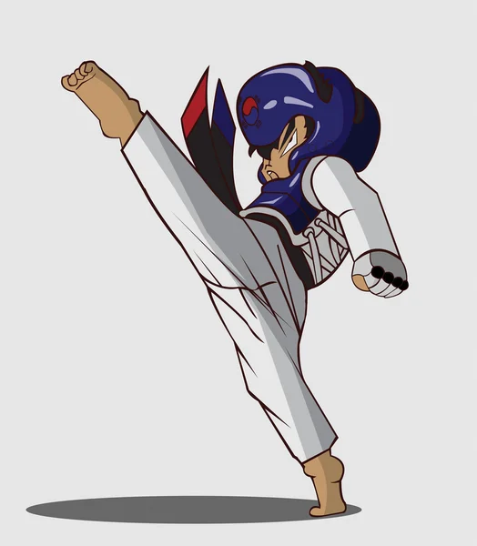 Taekwondo martial art — Stockvector