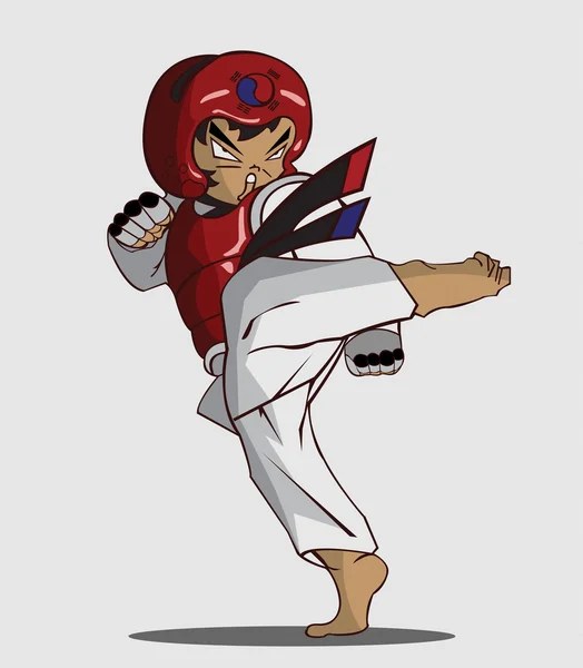Taekwondo martial art — Stockvector