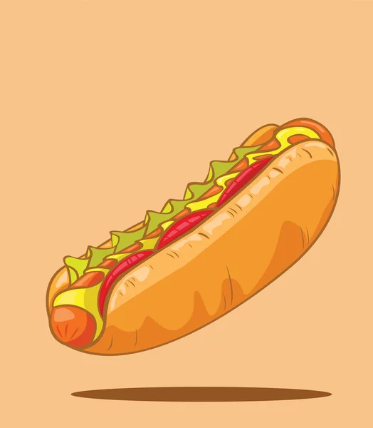 Vektor hotdog — Stock vektor