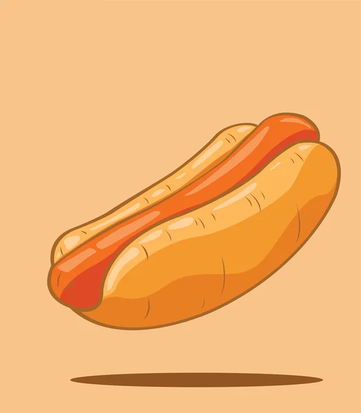 Vector hotdog — Stock Vector