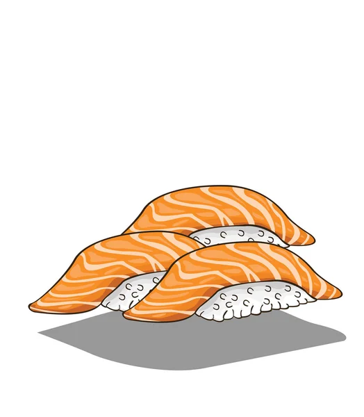 Sushi-Vektor und Illustration erstellen — Stockvektor