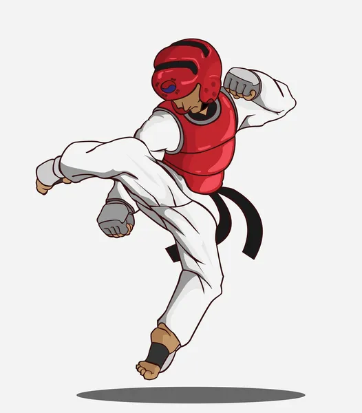 Taekwondo art martial — Image vectorielle