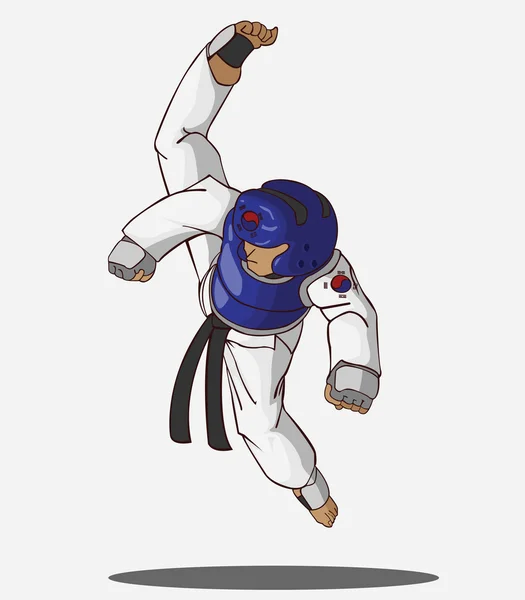 Taekwondo martial art — Stockvector