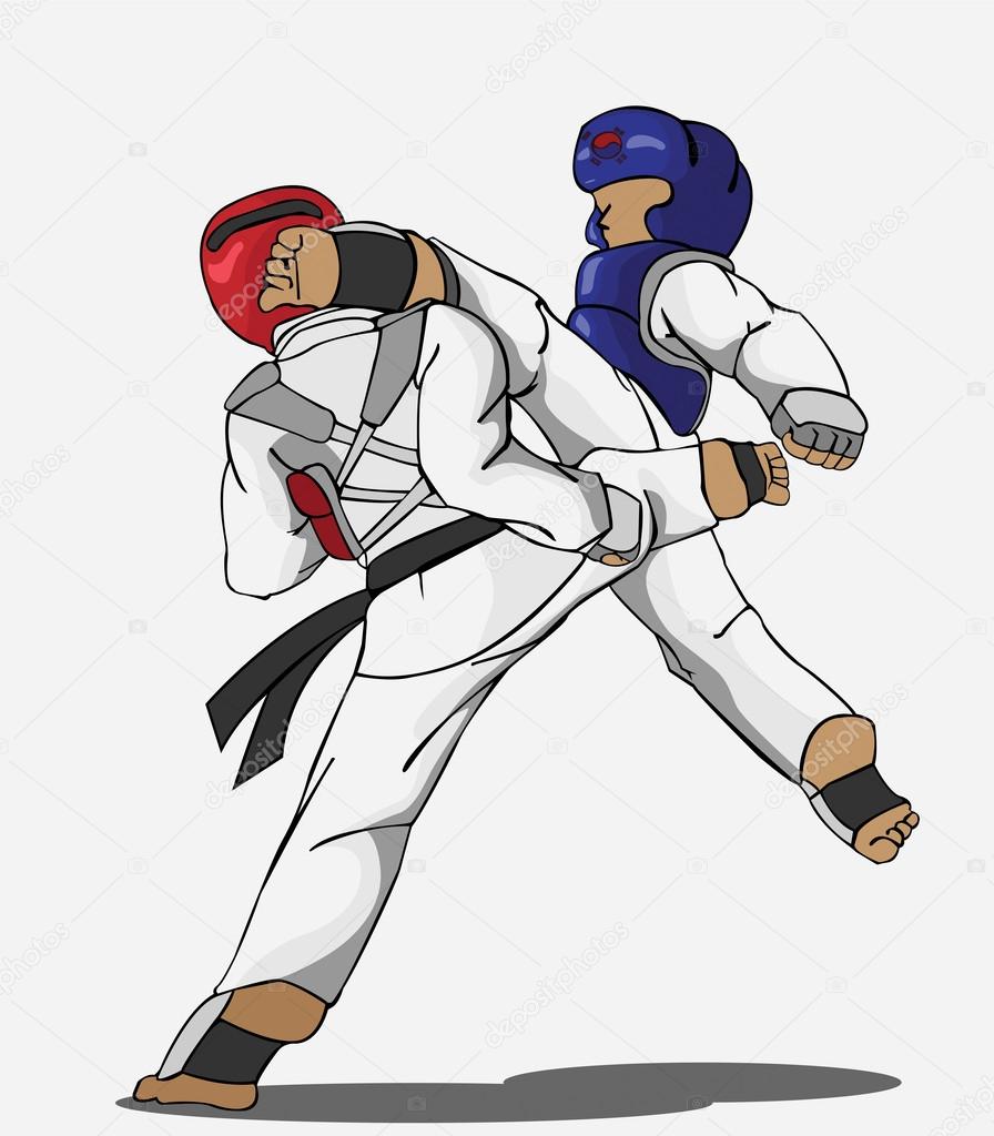 Taekwondo Martial art Stock Vector Image by ©theyui #45685963