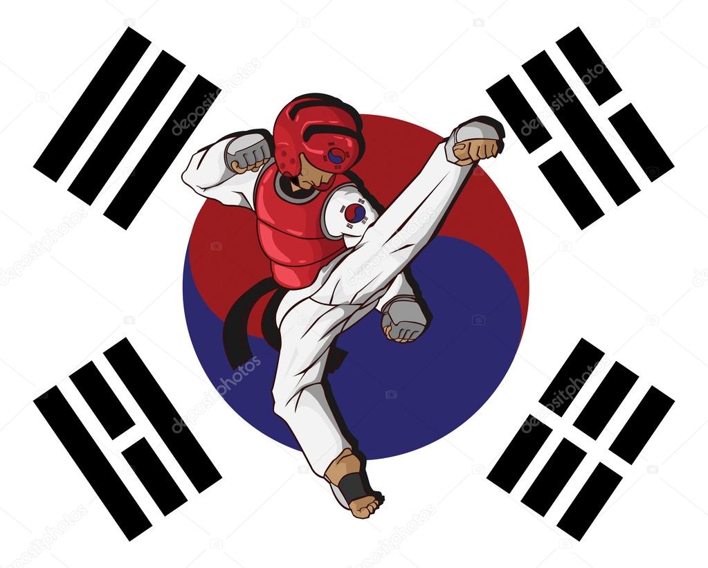 Tae kwon do imágenes de stock de arte vectorial | Depositphotos