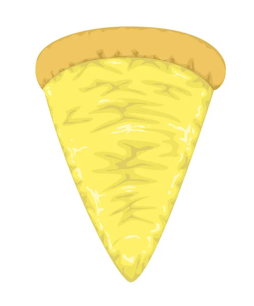 Pizza Fromage Plats Délicieux Populaires Amateurs Fromage Vecteur Illustration Avec — Image vectorielle