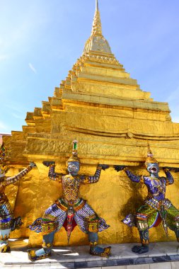 Pagoda içinde wat phra kaew, Tayland