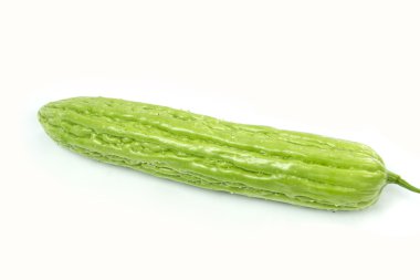 beyaz zemin üzerine Bitter kabak