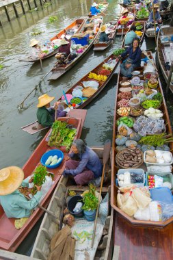 tha kha yüzen Pazar Tayland
