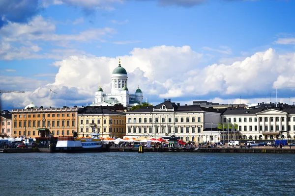 Pohled na Helsinky od moře — Stock fotografie