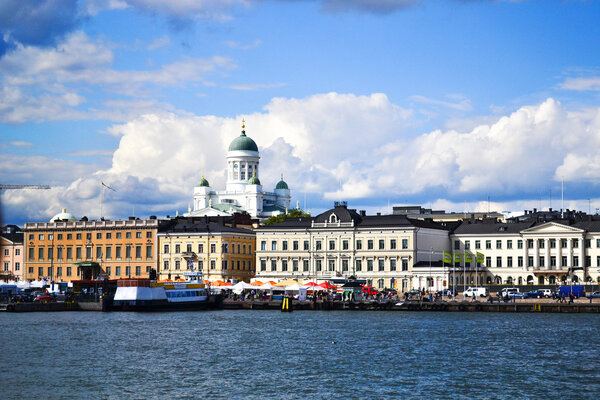 View of Helsinki from the sea