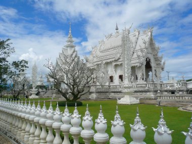 Whaite temlpe,Rong Khun temple in thailand clipart