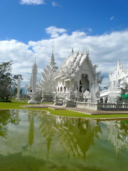 Witte tempel of wat rong khun thailand — Stockfoto