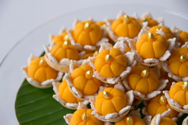 Dessert tailandese al Khanom jLigukut — Foto Stock