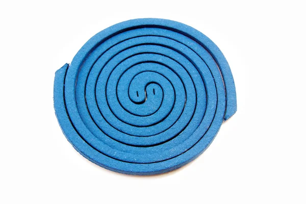 Синяя катушка противомоскитного ладана — стоковое фото