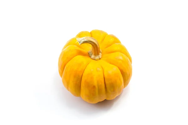 Yellow pumpkin on white background — Stock Photo, Image