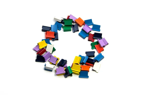 Clips multicolores — Foto de Stock