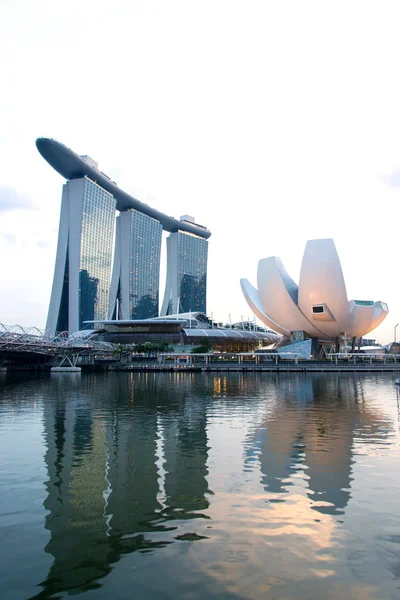 Marina Bay Sands dan Waterfront, Singapura — Stok Foto