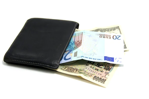 Money In Wallet, saving money for your deposit — стоковое фото