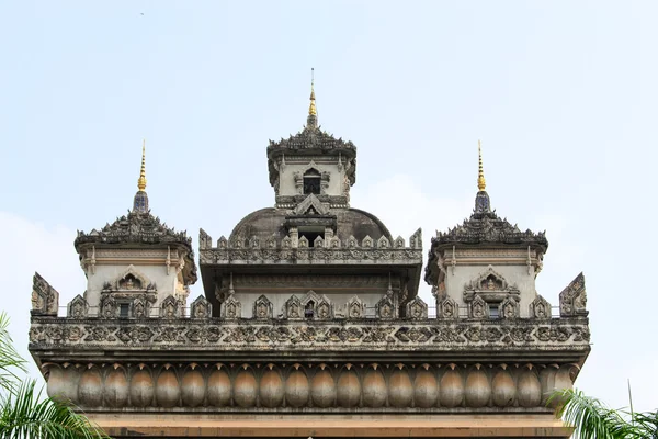 Patuxai пам'ятник в В'єнтьян, Лаос — стокове фото