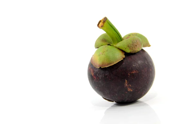 Mangosteen on white background — Stock Photo, Image